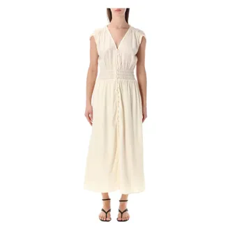 Sessun Midi Dresses, female, Beige, Size: XS Galiane Midi Dress