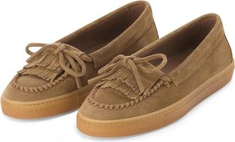 Copenhagen Suede Slip-On Loafer - Dames - Loafers - Bruin - 37 EU - Leer - Schoenen
