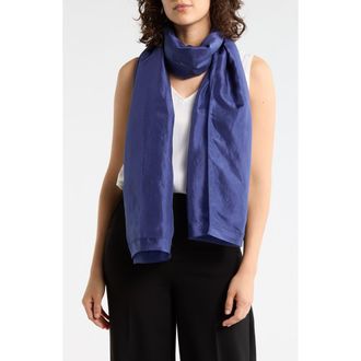 Eileen Fisher Washed Silk Scarf in Bluette at Nordstrom Rack
