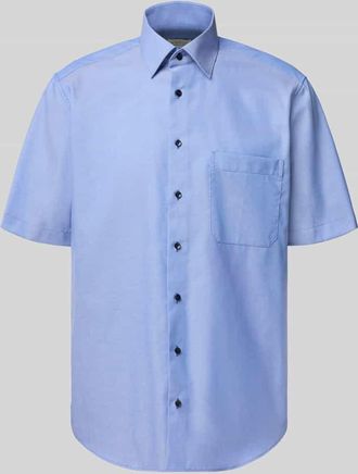 Eterna Comfort Fit Business-Hemd aus Baumwolle mit Kentkragen in Royal, Gr&ouml;&szlig;e 40