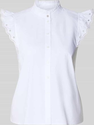 Boss Orange by Hugo Boss BOSS Orange Regular Fit Bluse aus reiner Baumwolle Modell BALVANA in Weiss, Gr&ouml;&szlig;e 40