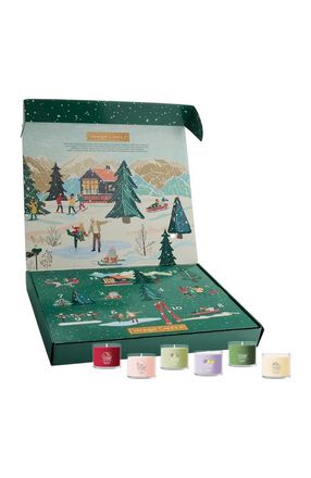 Yankee Candle Company Signature Votive Mini Candle Jars, 12 Days of Christmas Candle Advent Calendar Variety Pack in Multicolored at Nordstrom