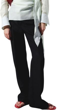 Mango Straight Suit Pants in Black at Nordstrom, Size 10