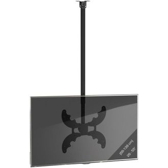 ebuy24 Soporte de techo VCM Universal TV para 26-55 pulgadas hasta 40 kg hasta VESA hasta 400x400 altura ajustable 76-116 cm Soporte de TV 360 grados