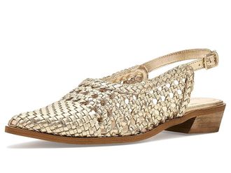 Seychelles Roxanne Womens Flat Shoes Gold Leather : 9.5 M, Synthetic