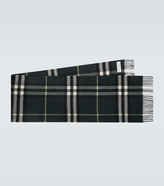 Burberry Burberry Check cashmere scarf