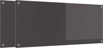 vidaXL Salpicadero De Cocina 2 Pcs Gris Oscuro 120 X 50 Cm Vidaxl