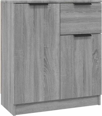vidaXL Aparador de madera contrachapada gris Sonoma 60x30x70 cm vidaXL