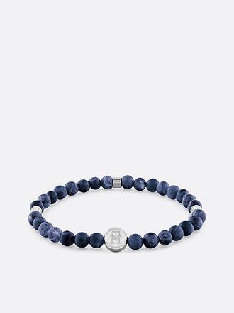 Tommy Hilfiger TH Monogram Sodalite Bead Bracelet