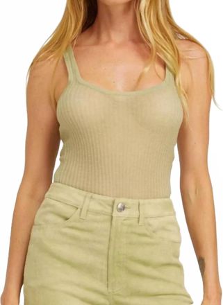 SPRWMN Scoop Neck Tank Top In Pistachio