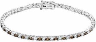 Suzy Levian Pav&eacute; Tennis Bracelet in Brown at Nordstrom Rack