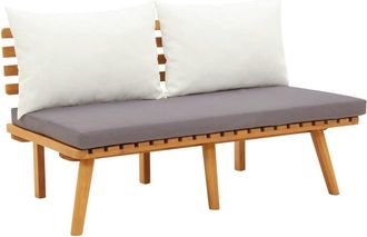 vidaXL Garden Bench with Cushions 45.3 Solid Acacia Wood, 46672