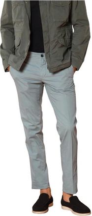 Mason's Broeken, Heren, Blauw, 2Xl, Katoen, Slim Fit Chino Broek van Pima Katoen