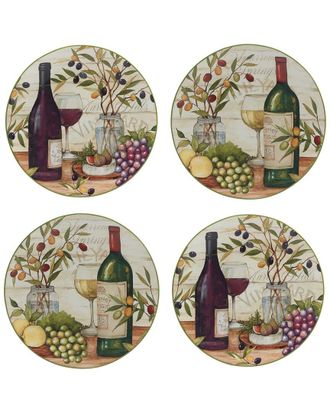 Certified International Meadow Brook Vineyard Dinner Plates (Set Of 4)