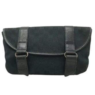 Gucci Pre-owned Belt Bags, female, Black, Size: ONE SIZE Pre-owned GG Canvas Waist Bag