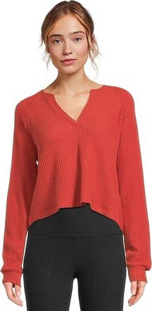 Beyond Yoga Free Style Pullover Womens Clothing Red Sand : XS, Polyester