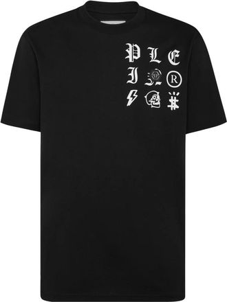 Plein Sport Klassiek Katoenen T-Shirt - Heren - Sportshirts - Zwart - XS - Katoen - Fitness
