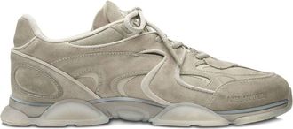 Axel Arigato Beige Eris Sculpted Rubber Sole Suede Sneakers