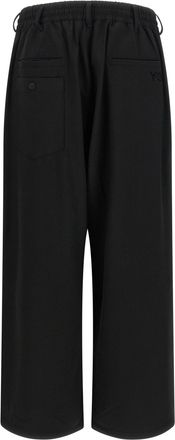Yohji Yamamoto D-Ring Wide Leg Joggers - Black