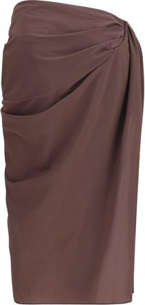 Jacquemus Womens Brown Polyester Midi Skirt