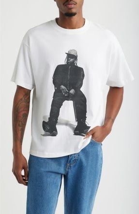 Bravado Oversize Pusha T My Name Is Graphic T-Shirt in White at Nordstrom, Size Xx-Large
