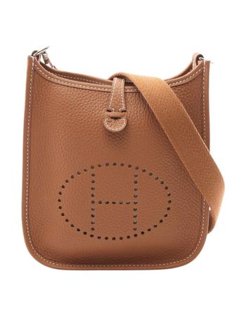 Herm&egrave;s 2024 Clemence Evelyne I TPM crossbody bag - Brown