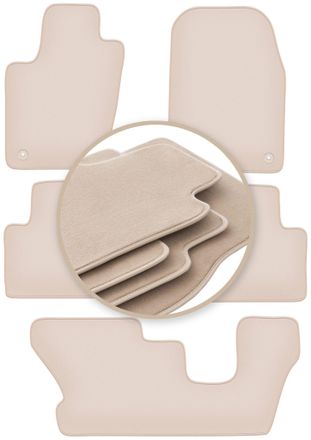 OEM Alfombrillas Beige Premium Para Dodge Durango Iii 7 Plazas 2010-2020