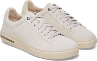 Birkenstock Womens Bend Suede Leather Sneaker In Antique White