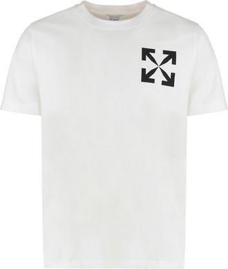 Off-white Cotton Crew-neck T-shirt