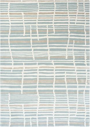 Florence Broadhurst Designer Teppich Tortoiseshell Stripe Jade - handgetuftet