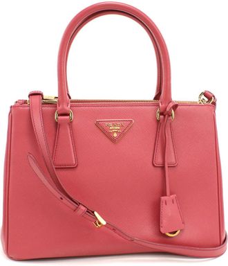 Prada Pink Leather Tote Bag (Pre-Owned)