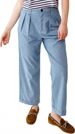 The Great. Relaxed Mid-Rise Fit Tour Trouser In Boiler Wash