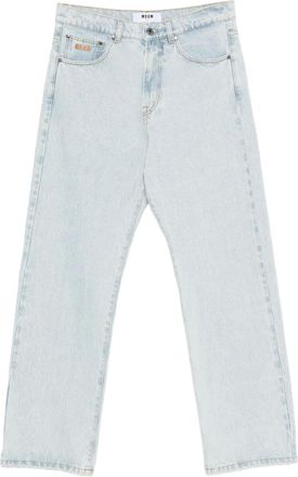 Msgm logo trousers - Blue
