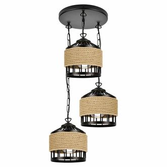 OEM Coloseum 3 L&aacute;mpara Colgante, Negro