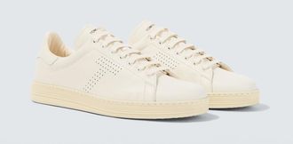 Tom Ford Warwick perforated leather sneakers