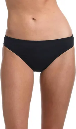 La Blanca Solid Hipster Bikini Swimsuit Bottom In Black