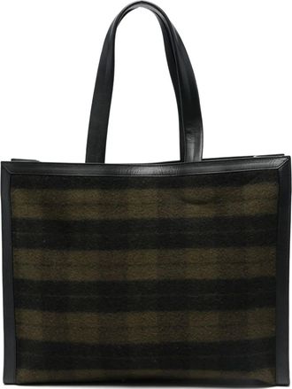 Andersson Bell Linus checked tote bag - Black