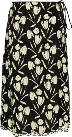 Paul Smith guipure-lace midi skirt - women - Polyester/Polyester - 40 - Yellow