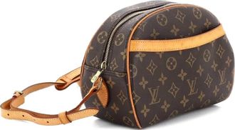 Louis Vuitton Borsa a mano Blois in tela con monogramma e tracolla - Marrone