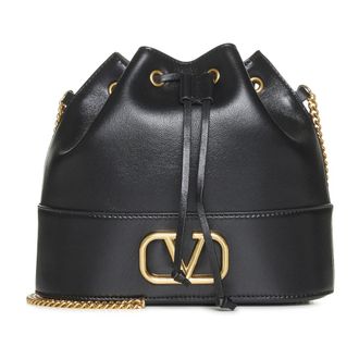 Valentino Garavani Dames, Tassen, Zwart, Maat: ONE Size Leer