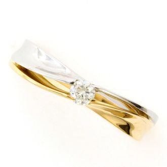 C&A Platinum Yellow Gold Yellow Gold (18K) Platinum 900 Band Ring (Pre-Owned)