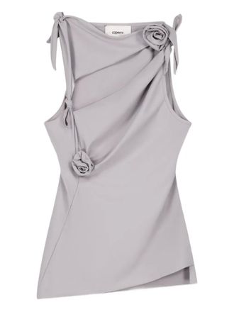 Coperni knotted flower top - Grey