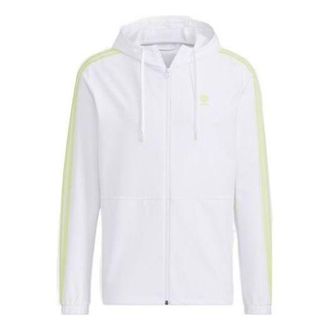 adidas neo M CE 3S WB Stripe Sports Hooded Jacket White HD4663