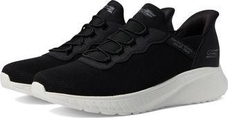 Skechers Mens Hands Free Slip-ins Bobs Squad Chaos-Daily Hype Sneaker, Black, 8 Wide
