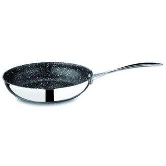 Mepra Glamour Diamond Non-Stick Frying Pan with Handle and Lid in Silver at Nordstrom, Size Small