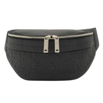 Ferragamo Pre-owned Gancini Leren Heuptas - Dames - Pre-owned - Zwart - Maat: ONE Size Leer