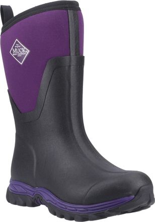 The Original Muck Boot Company Arctic Sport II Mid Rubber Womens Black/Acai Winter Mid Calf Boots - UK 7