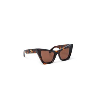 Off-white Sunglasses, female, Brown, Size: ONE SIZE Edvard Arrow Logo Sunglasses