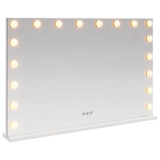 vidaXL Espejo Led Para Tocador Blanco 80 X 10 X 52,5 Cm Vidrio Y Acero Vidaxl