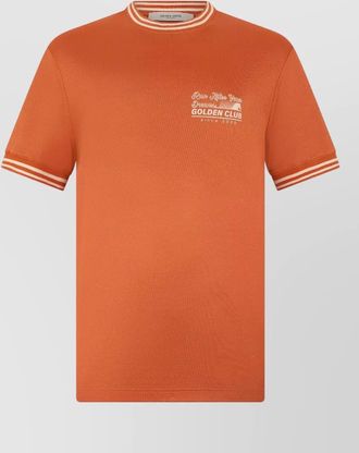 Golden Goose short sleeve piqu&eacute; t shirt crew neck